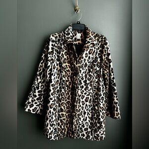 Chico’s Cheetah Print Coat